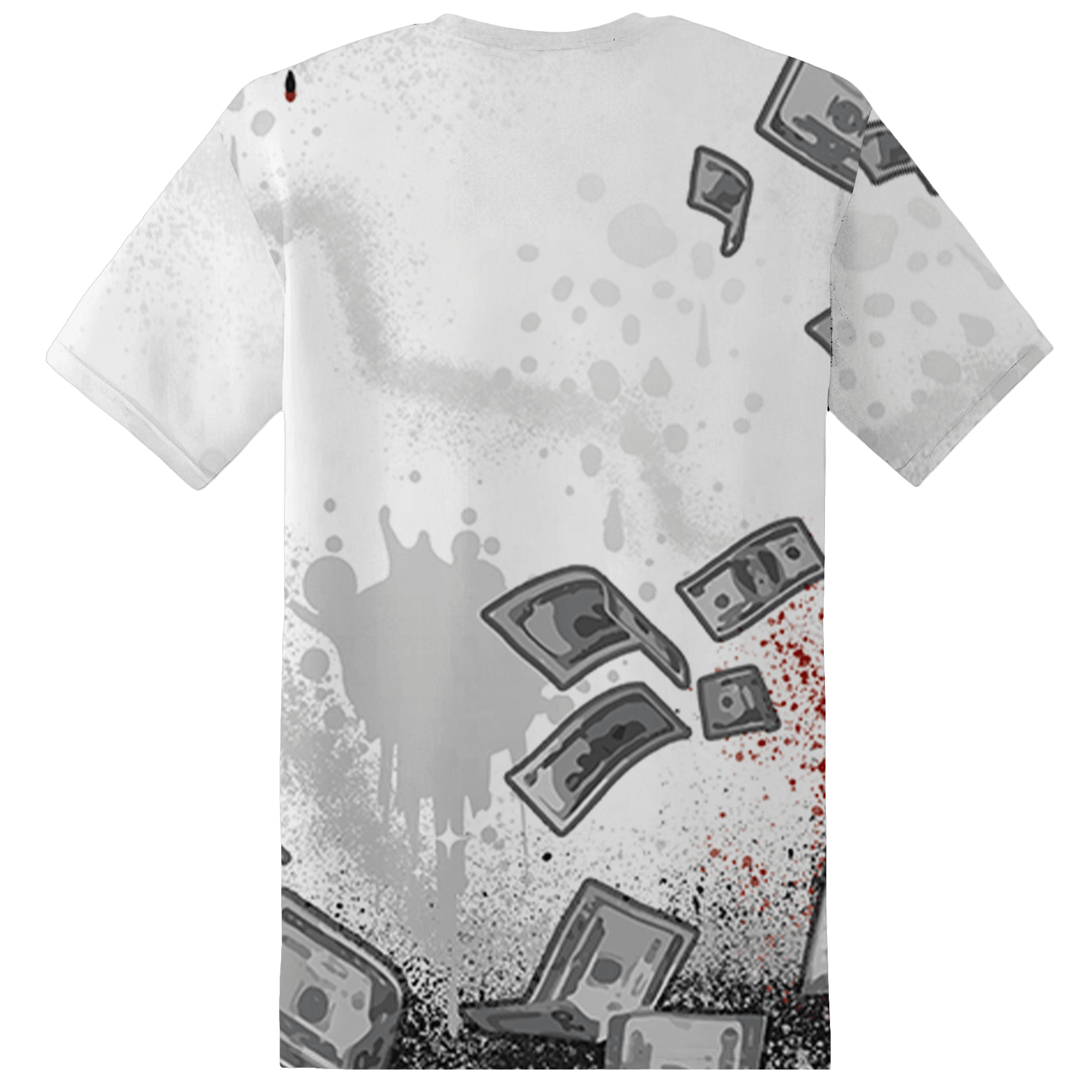 Retro Red Taxi 12s T Shirt Match Cash Money 3D All-Over Print Splash Paint - NastyJamz