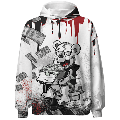 Retro Red Taxi 12s Hoodie Match Cash Money 3D All-Over Print Splash Paint - NastyJamz