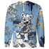 First In Flight 1s Sweatshirt Match Cash Money 3D All-Over Print Splash Paint - NastyJamz