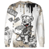 Latte 1s Sweatshirt Match Cash Money 3D All-Over Print Splash Paint - NastyJamz