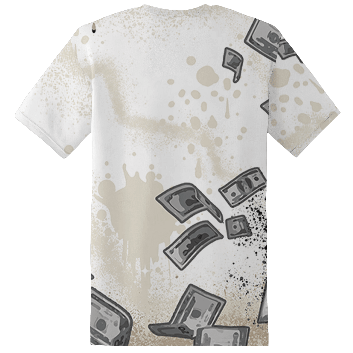Latte 1s T Shirt Match Cash Money 3D All-Over Print Splash Paint - NastyJamz