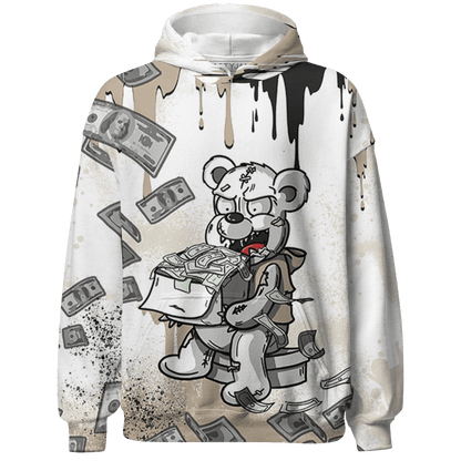 Latte 1s Hoodie Match Cash Money 3D All-Over Print Splash Paint - NastyJamz