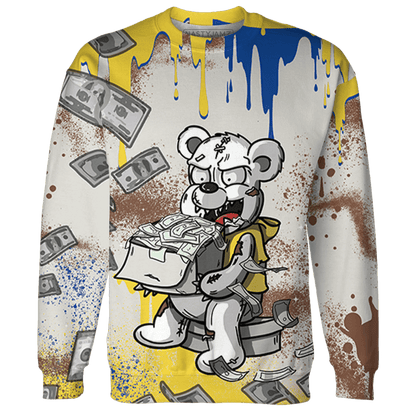 Low OG Canary TVSC 1s Sweatshirt Match Cash Money 3D All-Over Print Splash Paint - NastyJamz