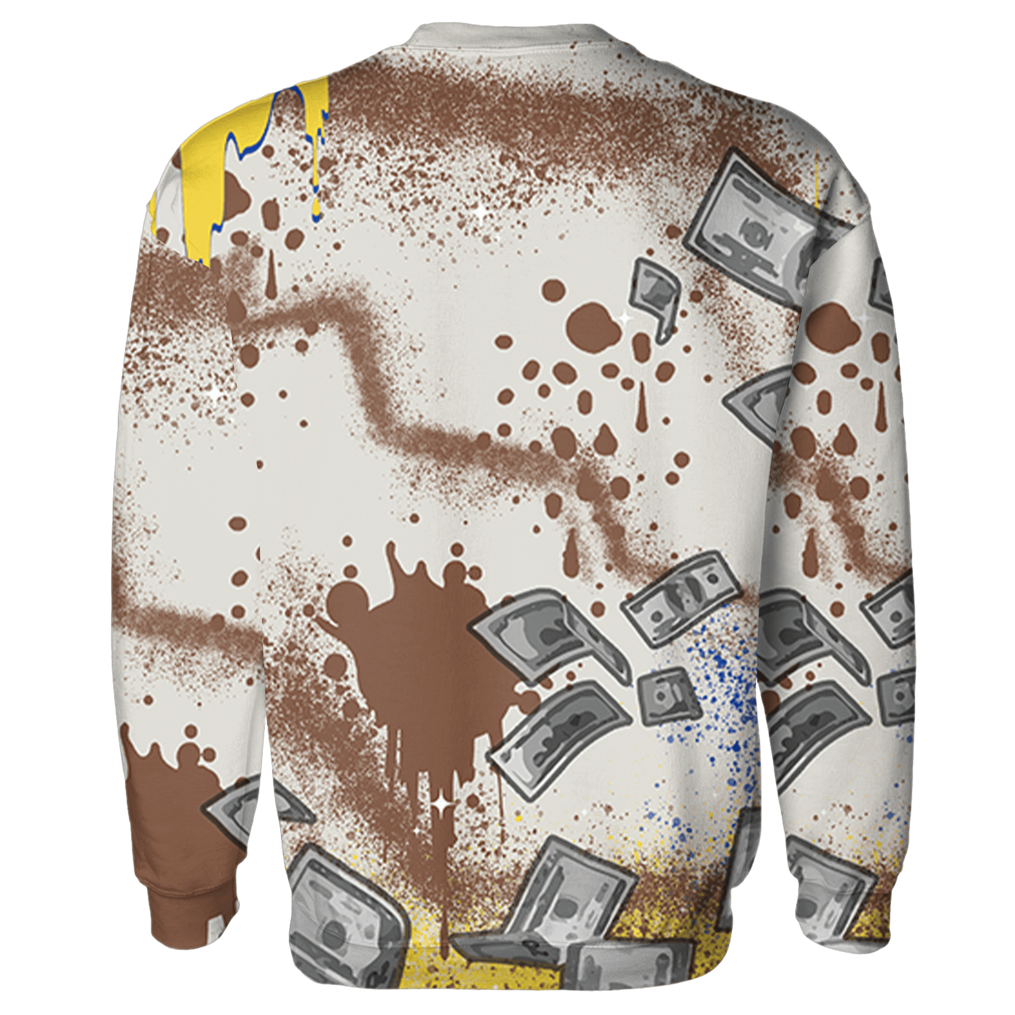 Low OG Canary TVSC 1s Sweatshirt Match Cash Money 3D All-Over Print Splash Paint - NastyJamz