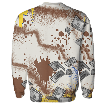 Low OG Canary TVSC 1s Sweatshirt Match Cash Money 3D All-Over Print Splash Paint - NastyJamz