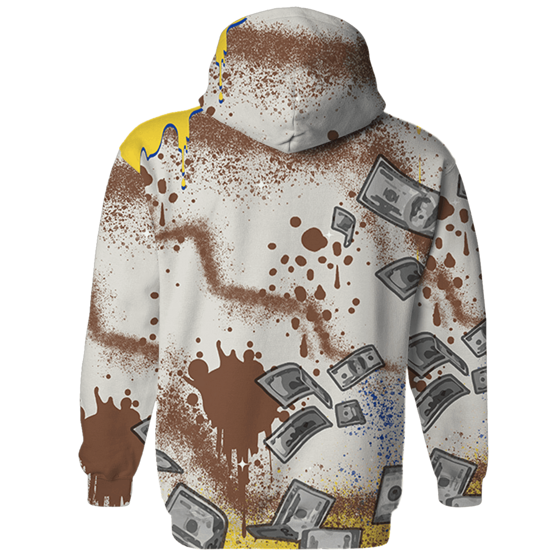Low OG Canary TVSC 1s Hoodie Match Cash Money 3D All-Over Print Splash Paint - NastyJamz