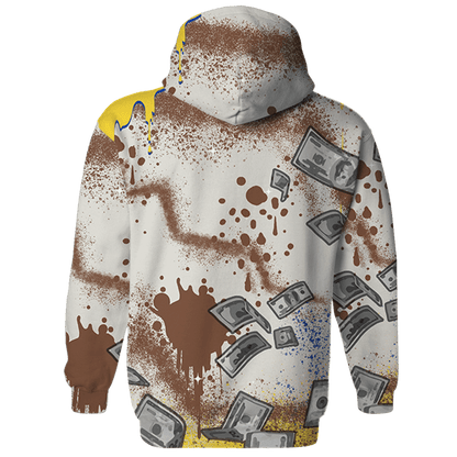 Low OG Canary TVSC 1s Hoodie Match Cash Money 3D All-Over Print Splash Paint - NastyJamz