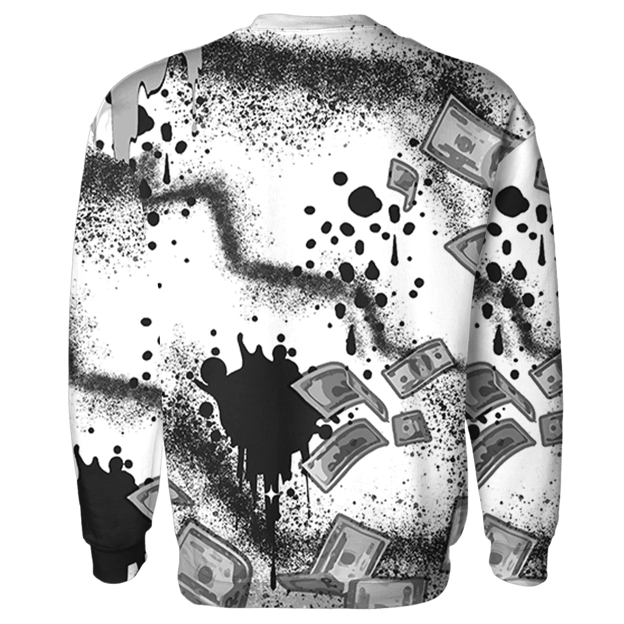 Wolf-Grey-1s-Sweatshirt-Match-Cash-Money-3D-Splash-Paint