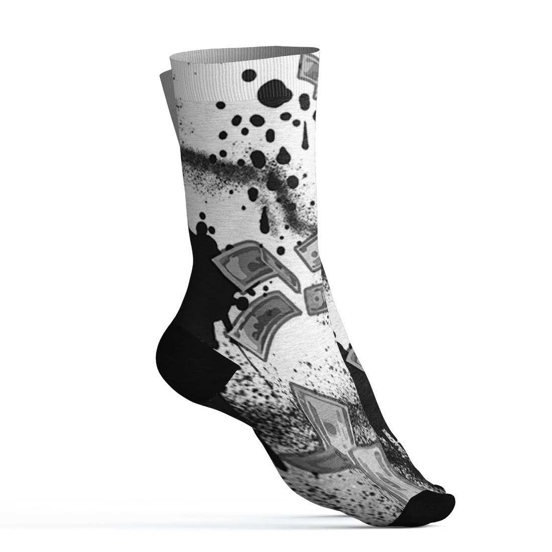 Wolf-Grey-1s-Socks-Match-Cash-Money-3D-Splash-Paint