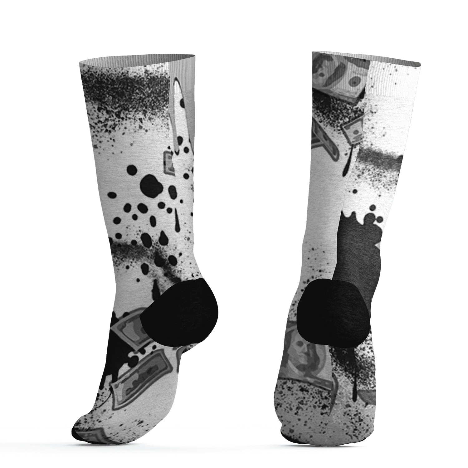 Wolf-Grey-1s-Socks-Match-Cash-Money-3D-Splash-Paint