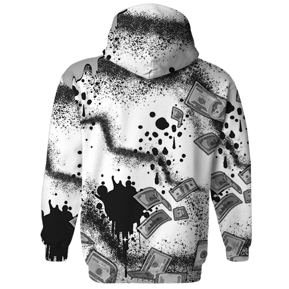 Wolf-Grey-1s-Hoodie-Match-Cash-Money-3D-Splash-Paint