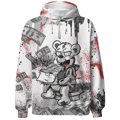 Cement-Grey-3s-Hoodie-Match-Cash-Money-3D-Splash-Paint