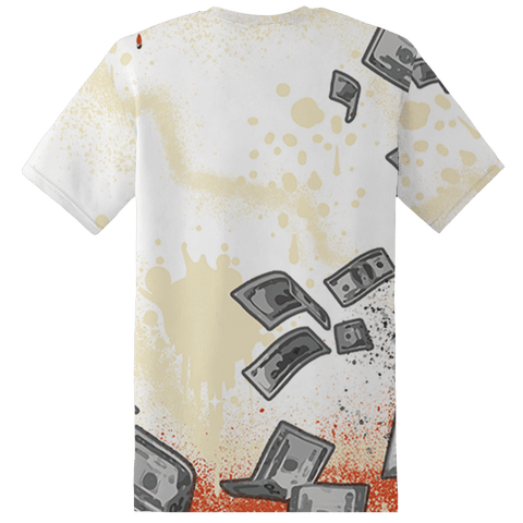 Georgia-Peach-3s-T-Shirt-Match-Cash-Money-3D-Splash-Paint