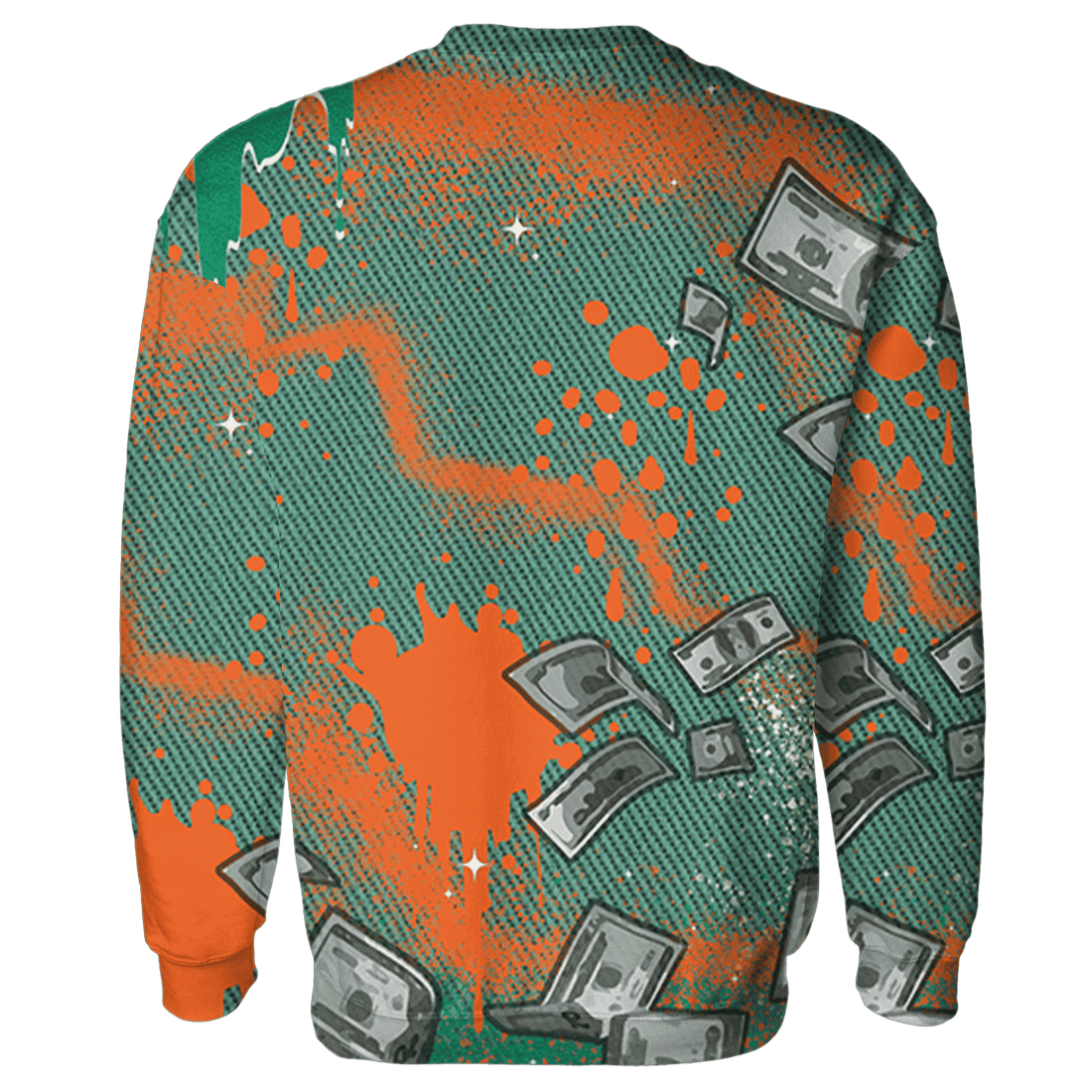 Nina CN Abney 3s Sweatshirt Match Cash Money 3D All-Over Print Splash Paint - NastyJamz