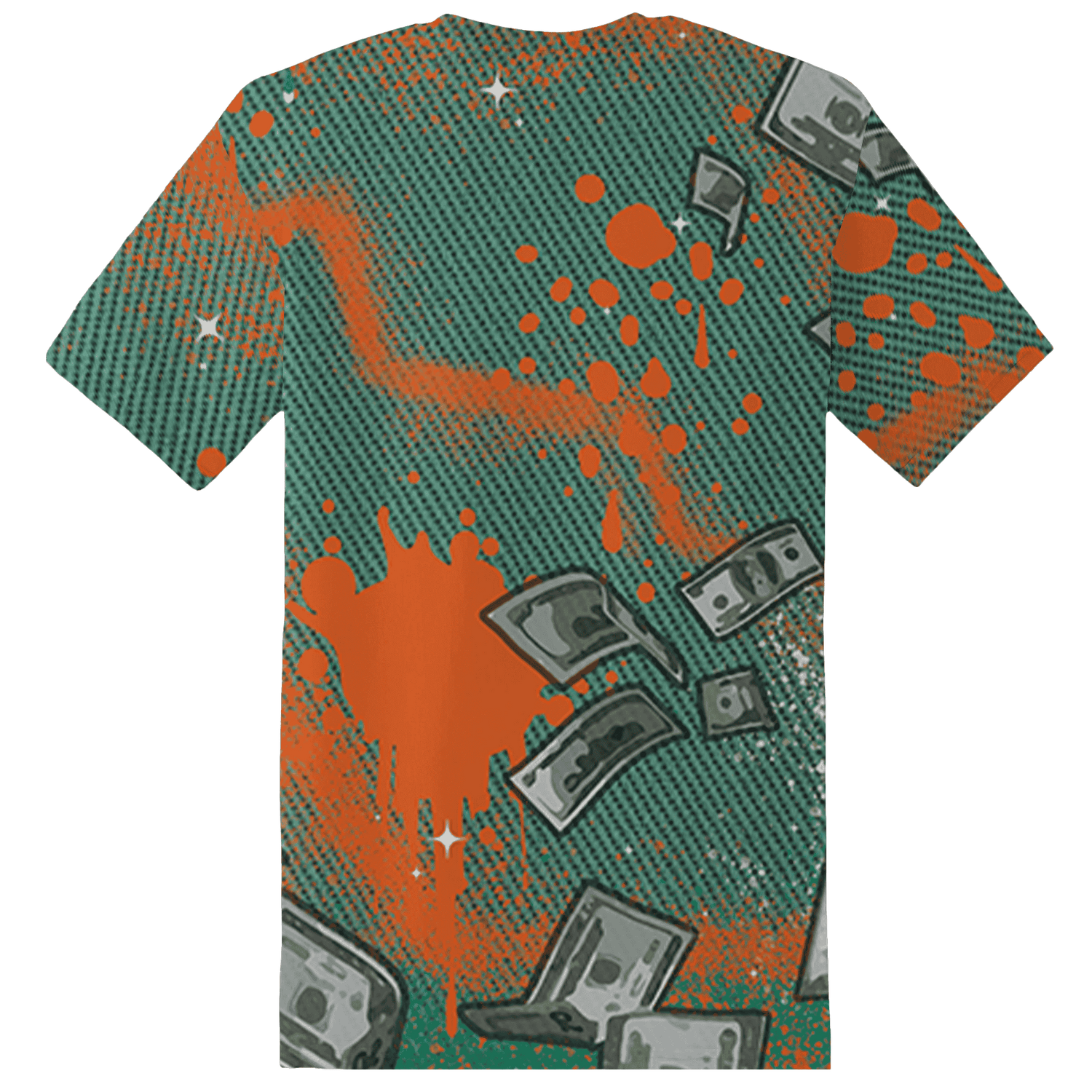 Nina CN Abney 3s T Shirt Match Cash Money 3D All-Over Print Splash Paint - NastyJamz