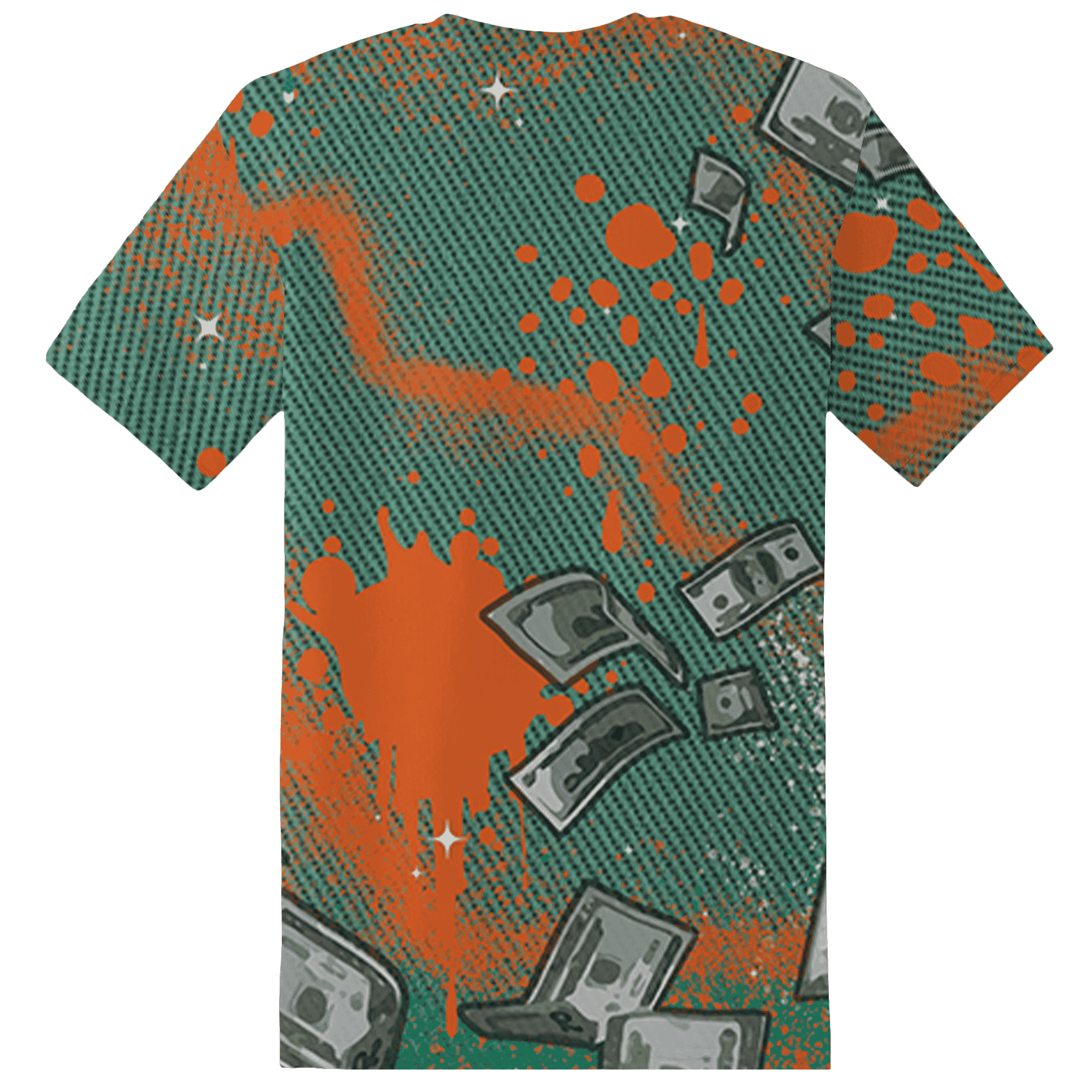 Nina CN Abney 3s T Shirt Match Cash Money 3D All-Over Print Splash Paint - NastyJamz