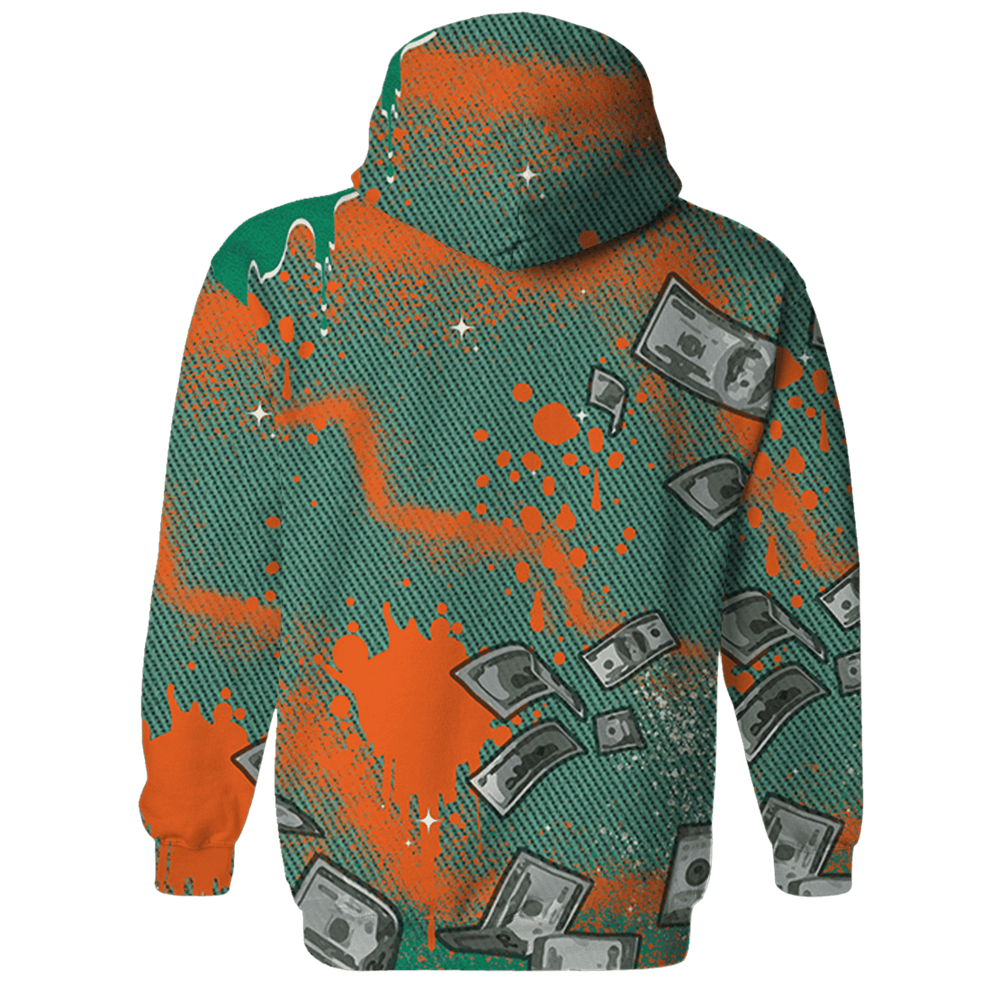 Nina CN Abney 3s Hoodie Match Cash Money 3D All-Over Print Splash Paint - NastyJamz