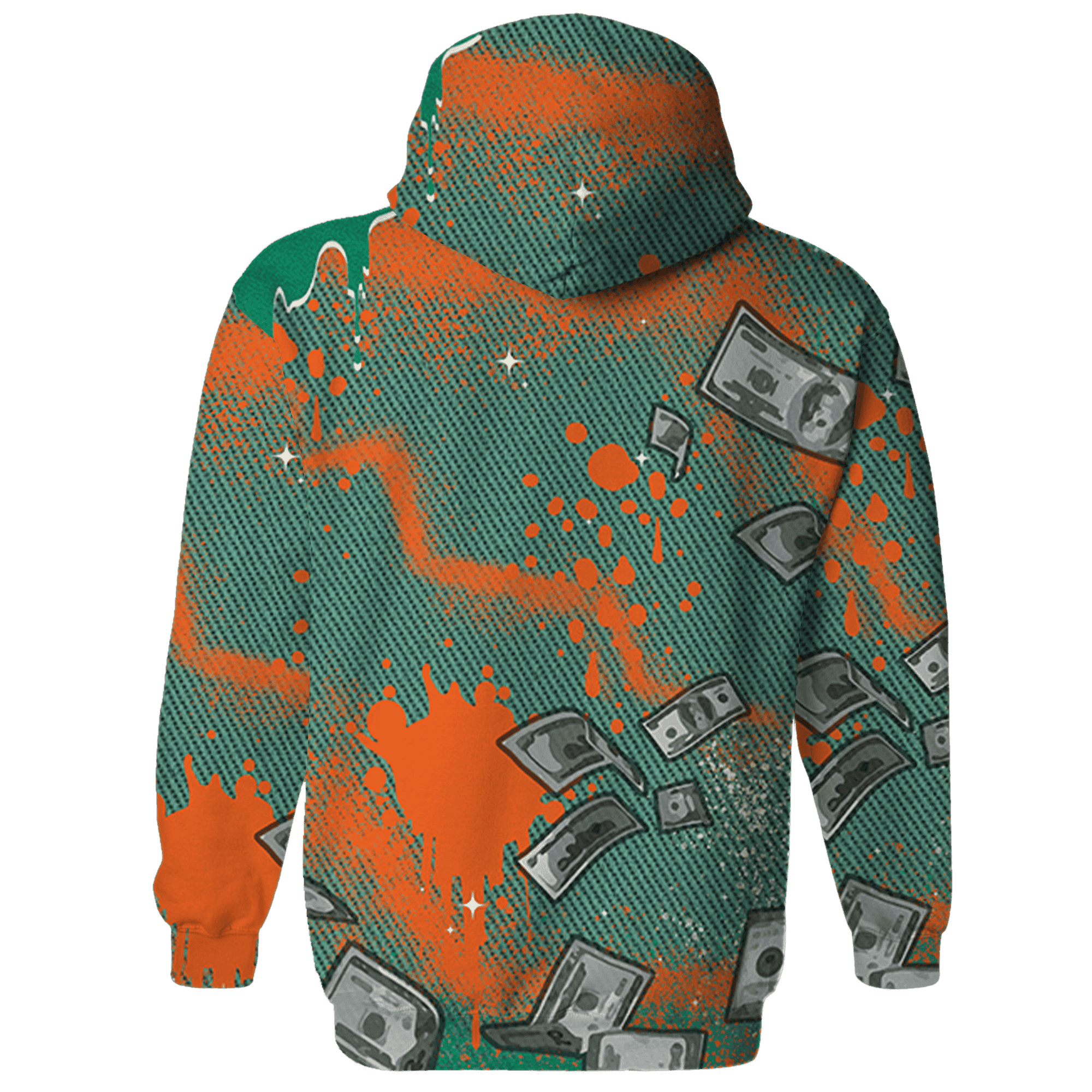 Nina CN Abney 3s Hoodie Match Cash Money 3D All-Over Print Splash Paint - NastyJamz