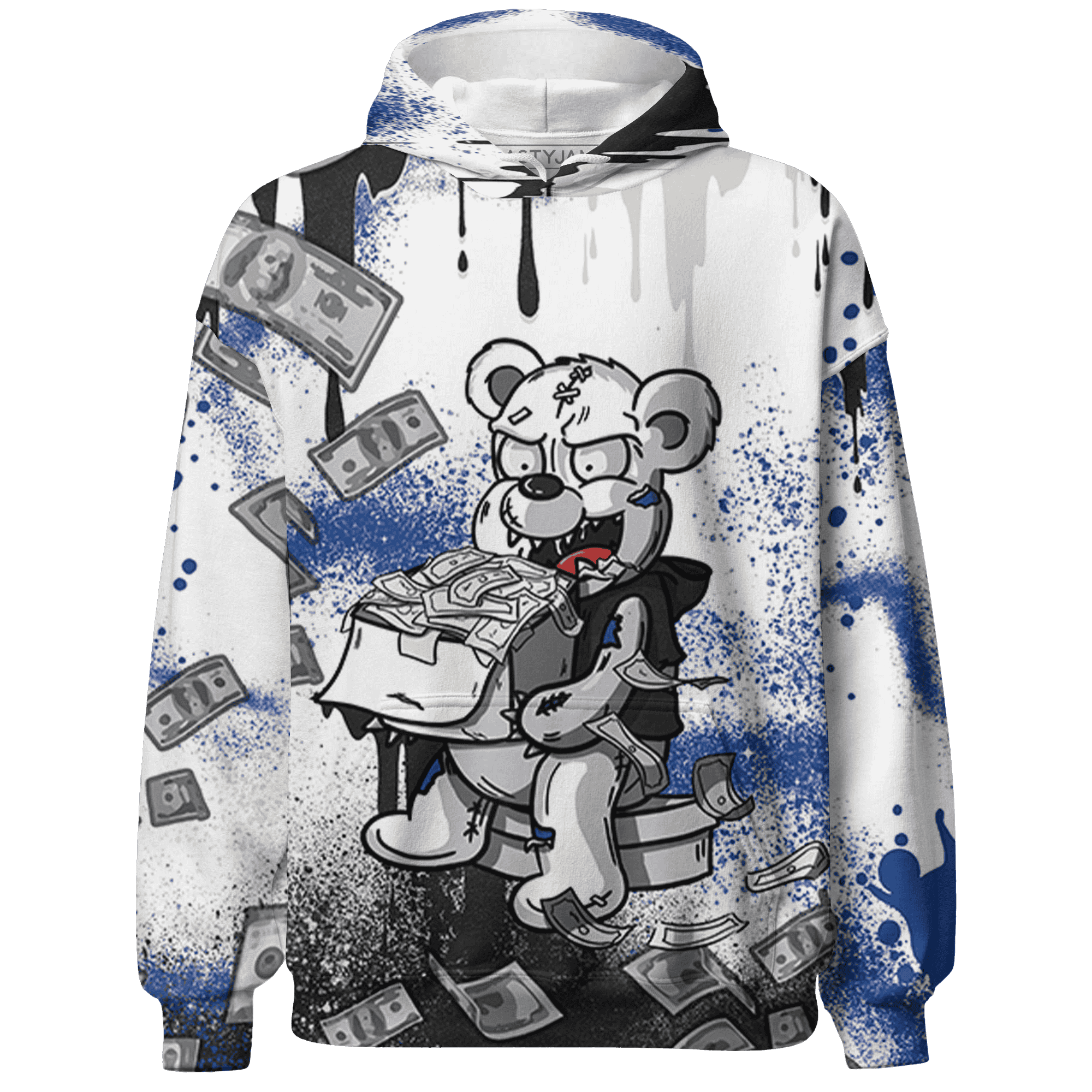 Quaiii 54 3s Hoodie Match Cash Money 3D All-Over Print Splash Paint - NastyJamz