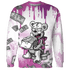 GS Hyper Violet 4s Sweatshirt Match Cash Money 3D All-Over Print Splash Paint - NastyJamz