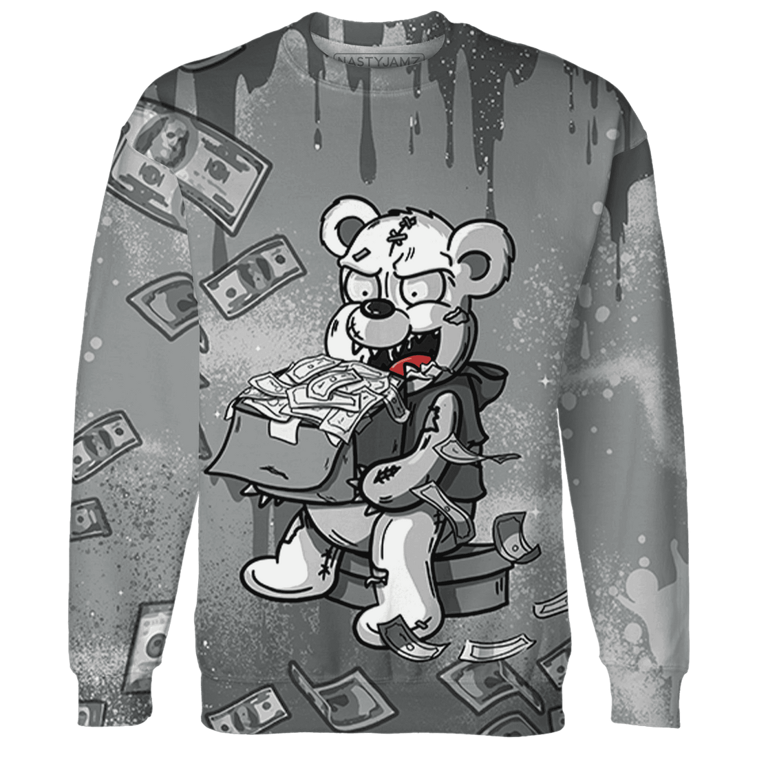 Paris Olympicsss 4s Sweatshirt Match Cash Money 3D All-Over Print Splash Paint - NastyJamz