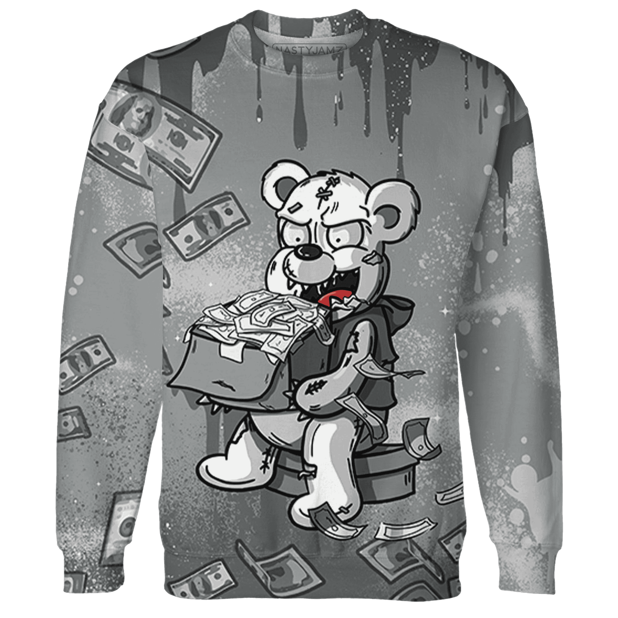 Paris Olympicsss 4s Sweatshirt Match Cash Money 3D All-Over Print Splash Paint - NastyJamz