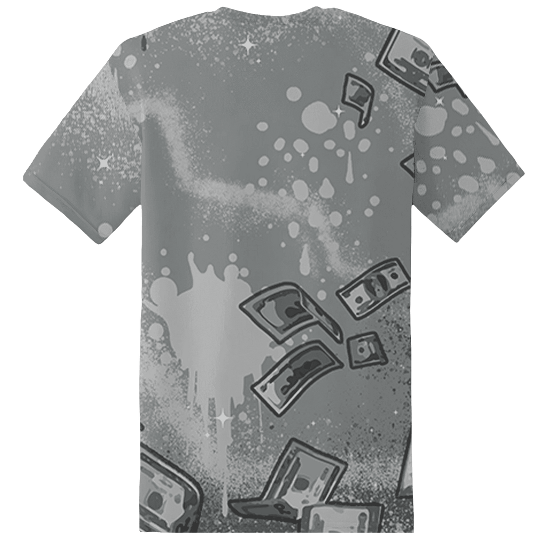 Paris Olympicsss 4s T Shirt Match Cash Money 3D All-Over Print Splash Paint - NastyJamz