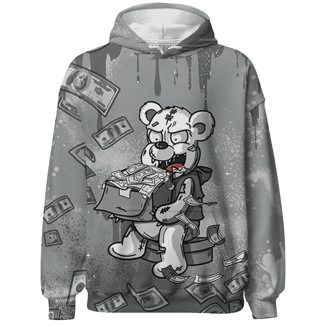 Paris Olympicsss 4s Hoodie Match Cash Money 3D All-Over Print Splash Paint - NastyJamz