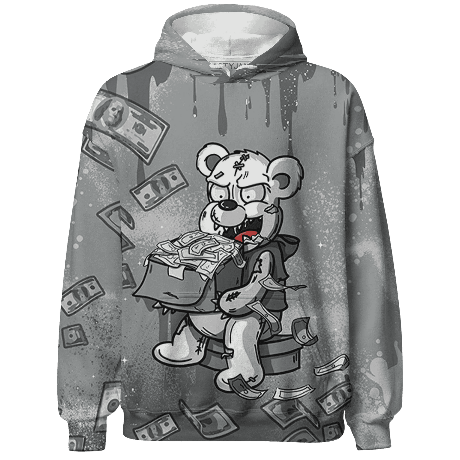 Paris Olympicsss 4s Hoodie Match Cash Money 3D All-Over Print Splash Paint - NastyJamz