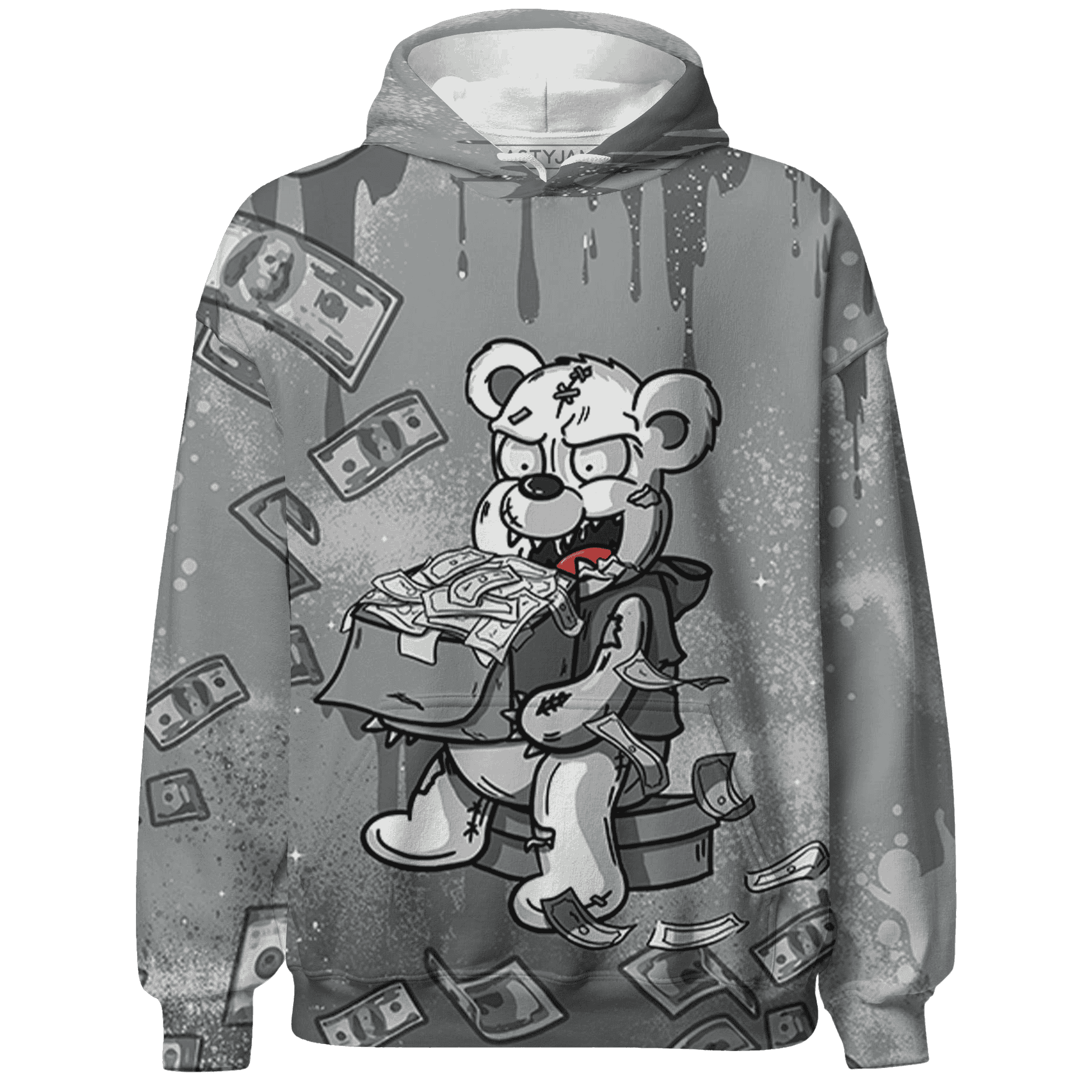 Paris Olympicsss 4s Hoodie Match Cash Money 3D All-Over Print Splash Paint - NastyJamz