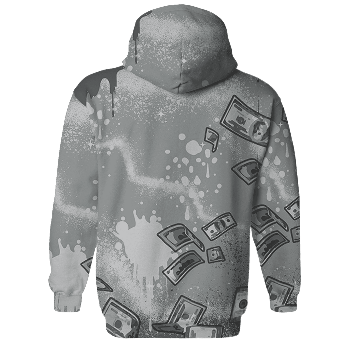 Paris Olympicsss 4s Hoodie Match Cash Money 3D All-Over Print Splash Paint - NastyJamz