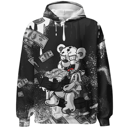 White-Thunder-4s-Hoodie-Match-Cash-Money-3D-Splash-Paint