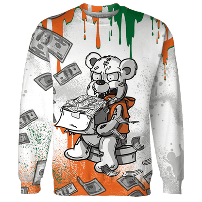 MAM Hurricanes 5s Sweatshirt Match Cash Money 3D All-Over Print Splash Paint - NastyJamz