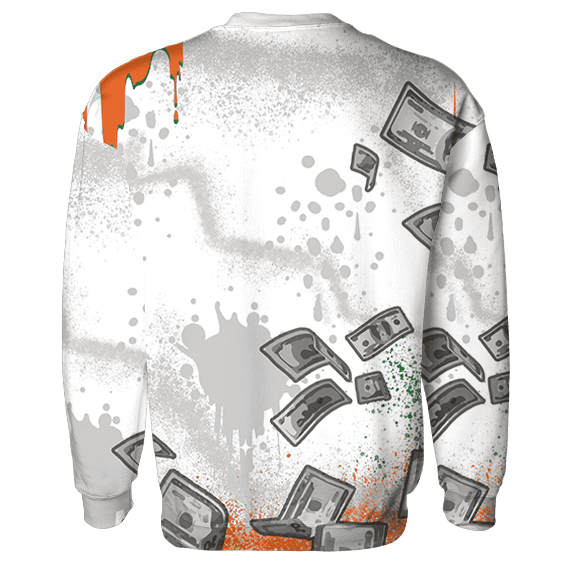 MAM Hurricanes 5s Sweatshirt Match Cash Money 3D All-Over Print Splash Paint - NastyJamz
