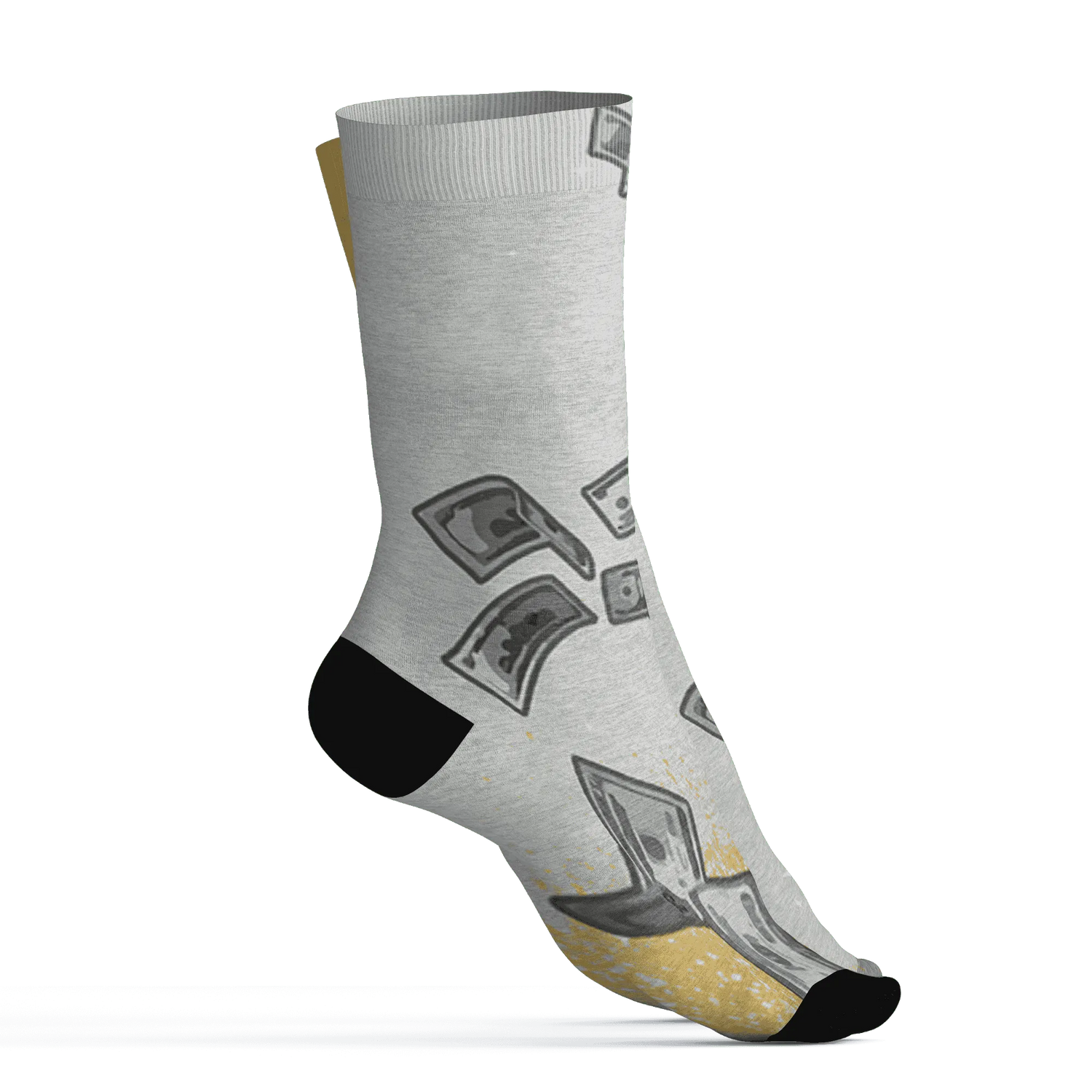 Paris-Olympicsss-6s-Socks-Match-Cash-Money-3D-Splash-Paint