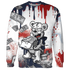 White-Navy-6s-Sweatshirt-Match-Cash-Money-3D-Splash-Paint