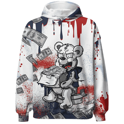 White-Navy-6s-Hoodie-Match-Cash-Money-3D-Splash-Paint
