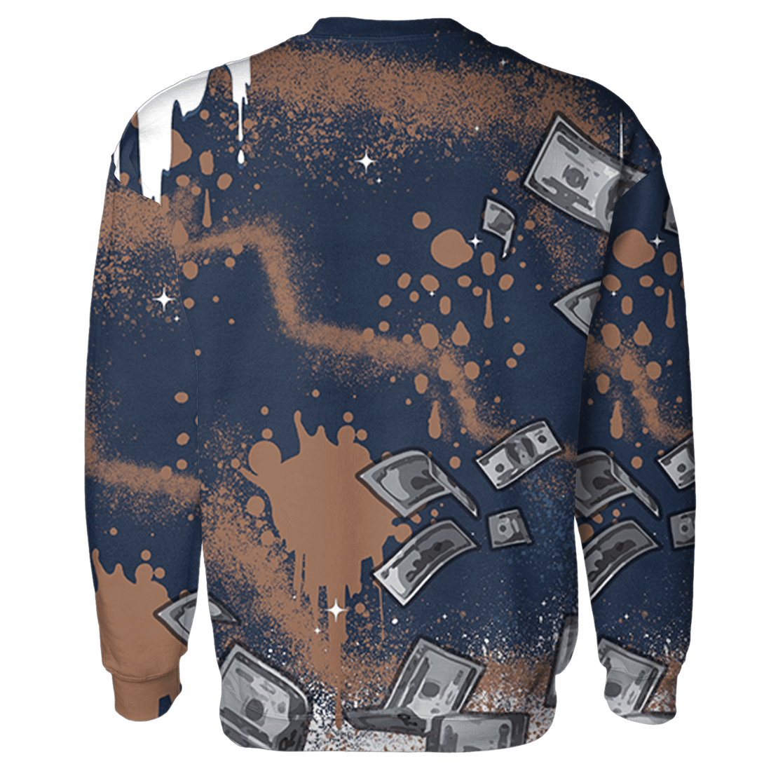 AM 1 86 Jackie RBS Sweatshirt Match Cash Money 3D All-Over Print Splash Paint - NastyJamz