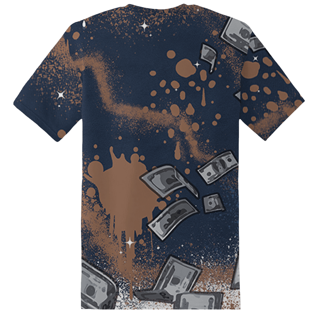 AM 1 86 Jackie RBS T Shirt Match Cash Money 3D All-Over Print Splash Paint - NastyJamz