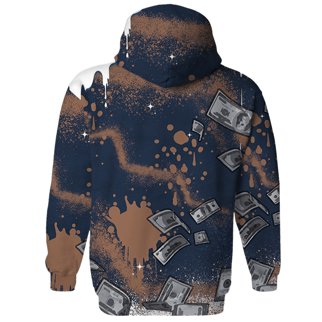AM 1 86 Jackie RBS Hoodie Match Cash Money 3D All-Over Print Splash Paint - NastyJamz