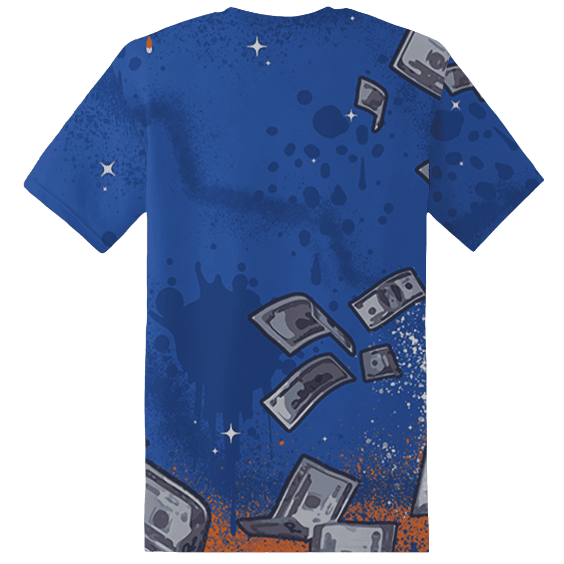 Dunk Low Knicks T Shirt Match Cash Money 3D All-Over Print Splash Paint - NastyJamz