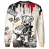 Jumman Jack University Red Sweatshirt Match Cash Money 3D All-Over Print Splash Paint - NastyJamz