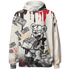 Jumman Jack University Red Hoodie Match Cash Money 3D All-Over Print Splash Paint - NastyJamz