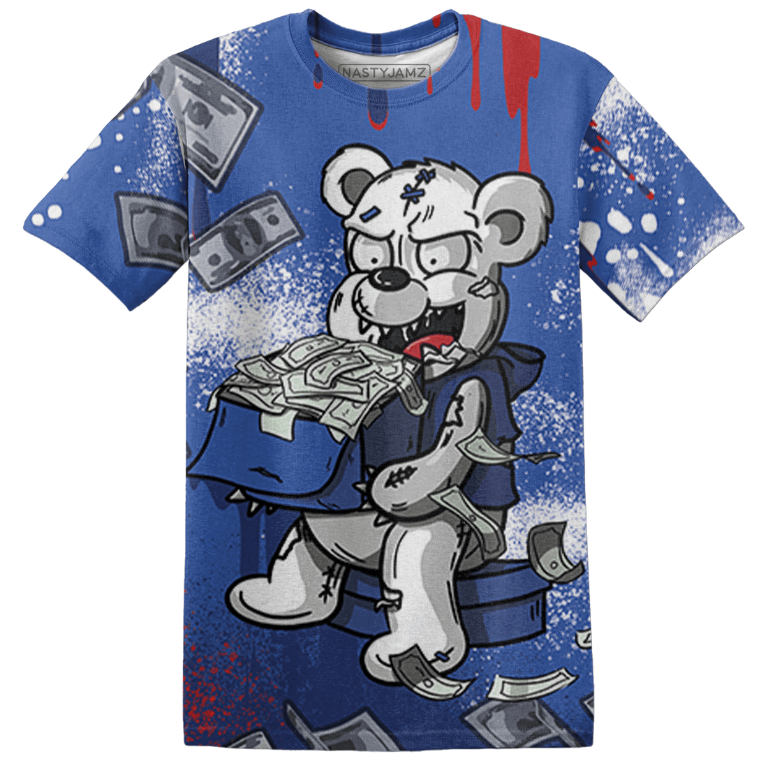 KB 4 Protro Philly T Shirt Match Cash Money 3D All-Over Print Splash Paint - NastyJamz