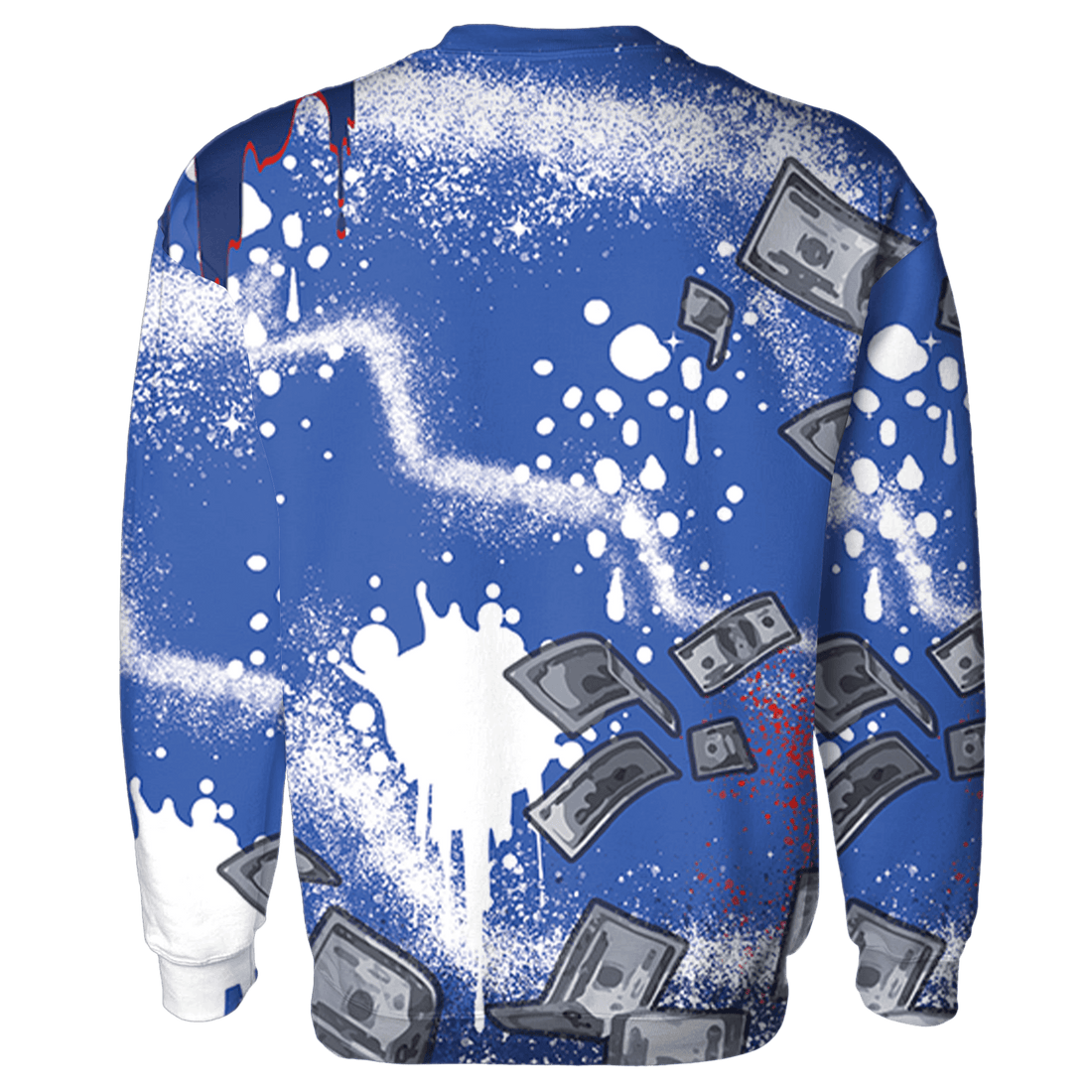 KB 4 Protro Philly Sweatshirt Match Cash Money 3D All-Over Print Splash Paint - NastyJamz