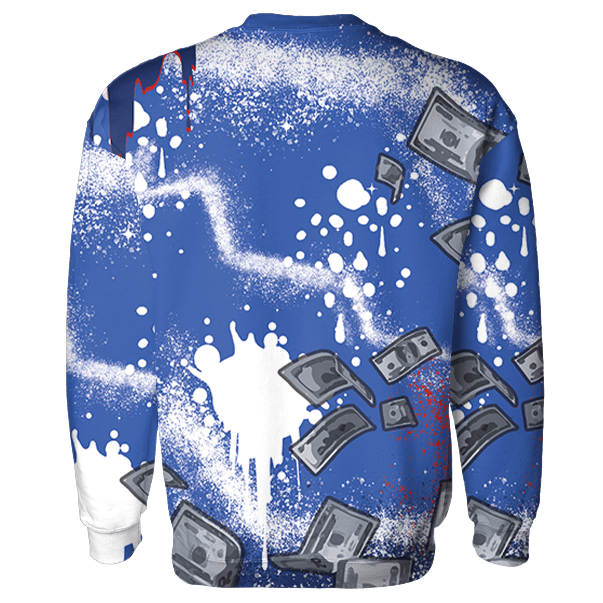 KB 4 Protro Philly Sweatshirt Match Cash Money 3D All-Over Print Splash Paint - NastyJamz