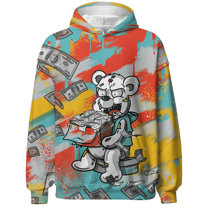 KB 8 Protro Venice Beach Hoodie Match Cash Money 3D All-Over Print Splash Paint - NastyJamz