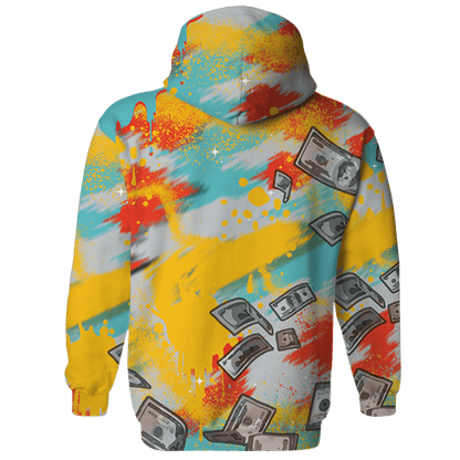KB 8 Protro Venice Beach Hoodie Match Cash Money 3D All-Over Print Splash Paint - NastyJamz