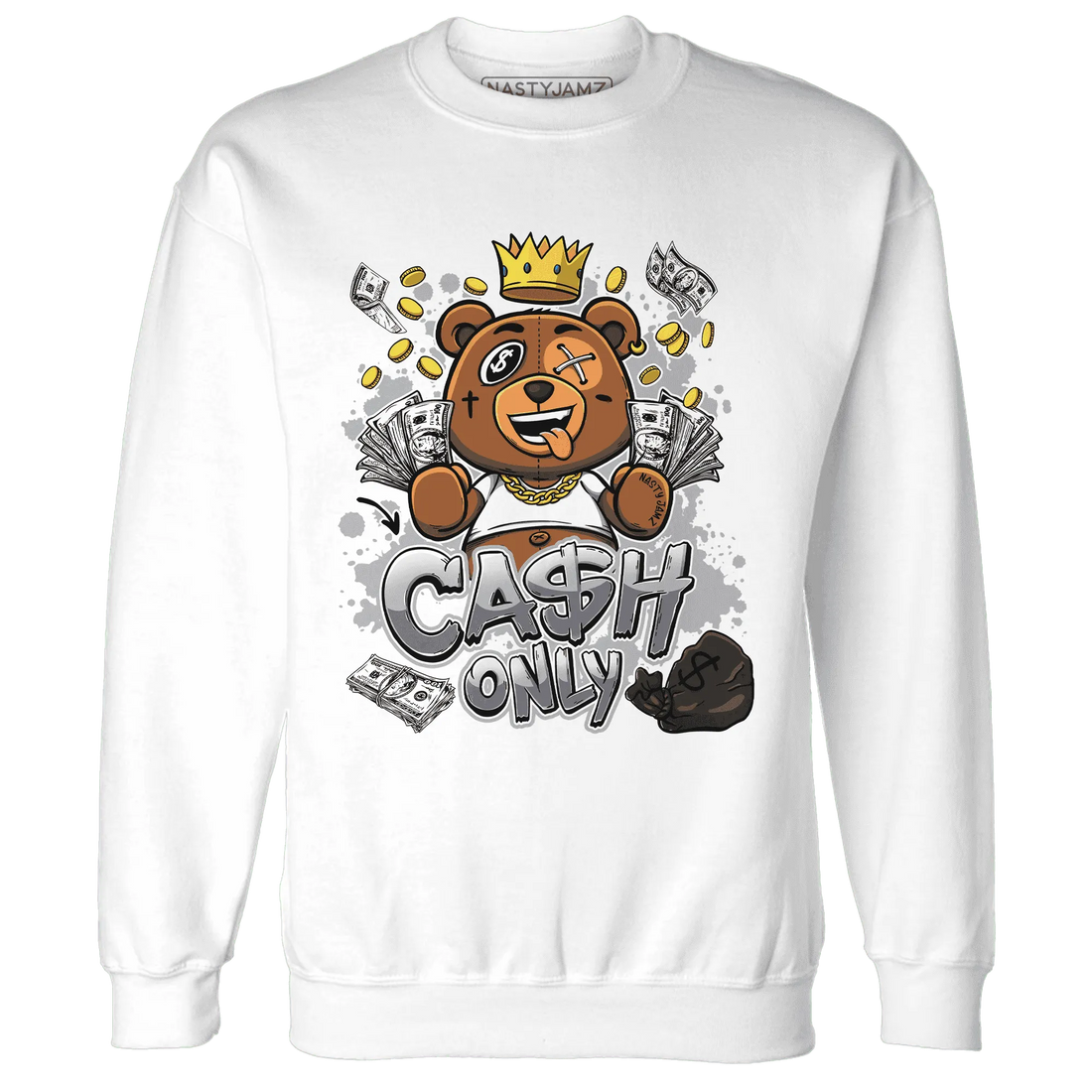 Wolf-Grey-1s-Sweatshirt-Match-Cash-Only-BER