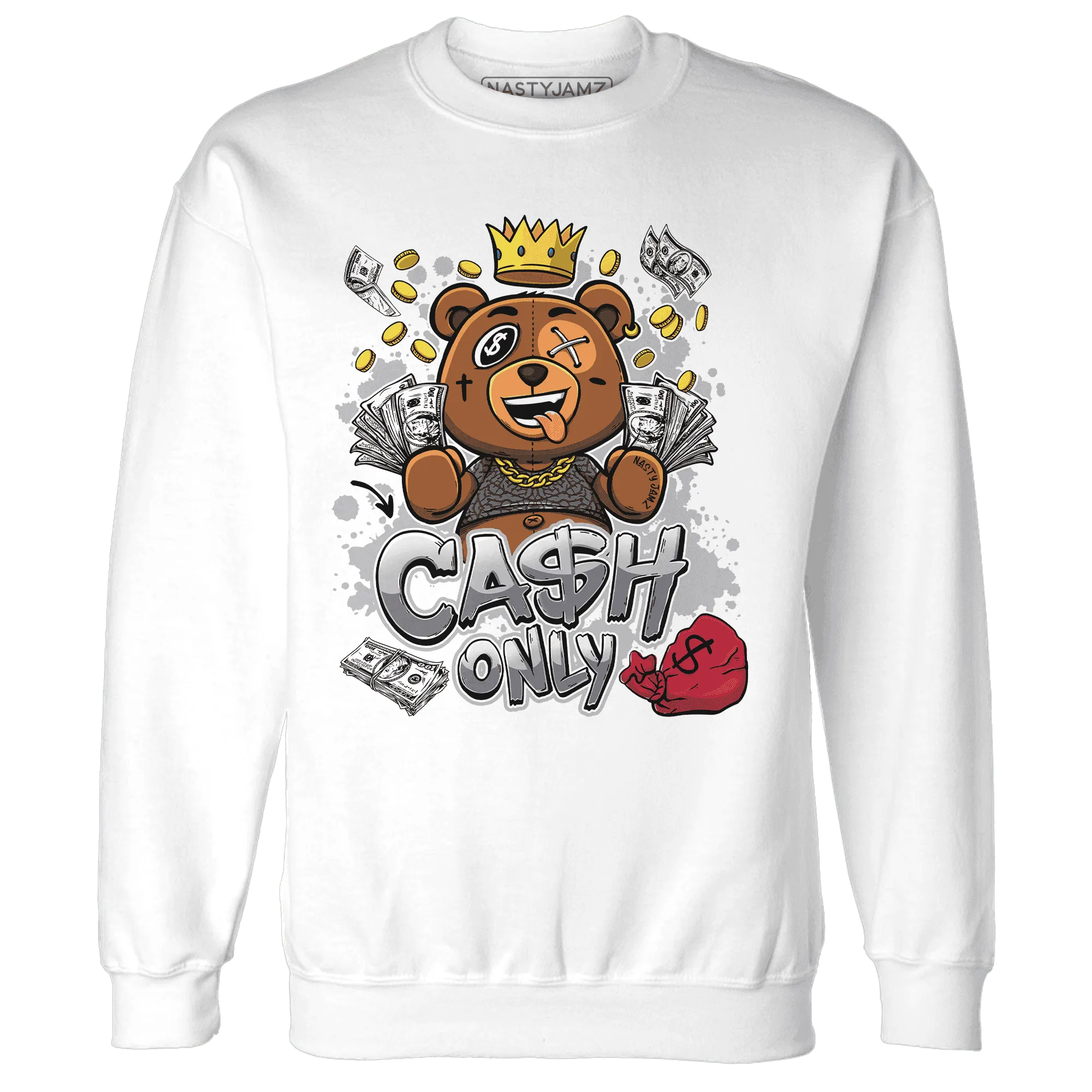 Cement-Grey-3s-Sweatshirt-Match-Cash-Only-BER